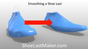 Smoothing a Shoe Last Surface